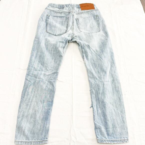 One Teaspoon Shabbies Light Wash Denim Cargo Jogger Jeans Size XS - Picture 3 of 8